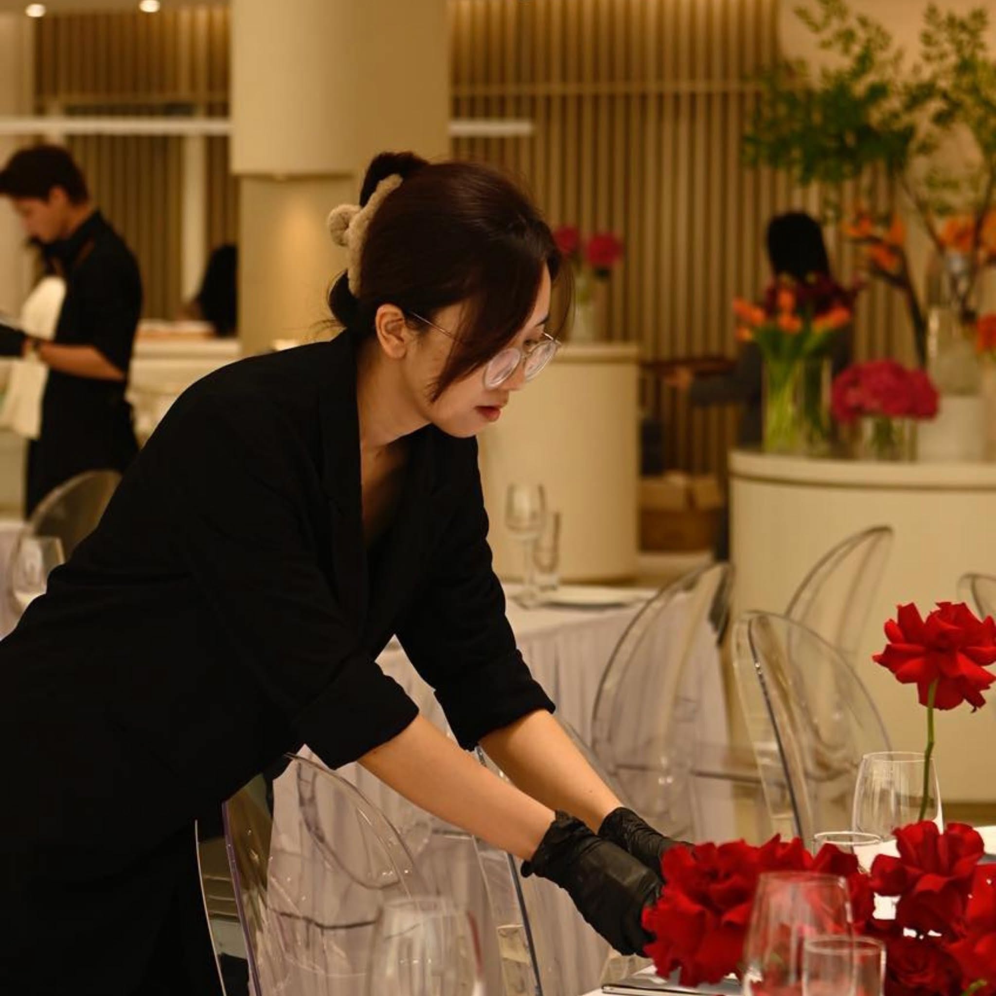 Hoa trang trí tiệc